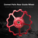 LEBYCLE 13T Bike Rear Derailleur Pulley Guide Bearing Jockey Wheel (Red) Newly