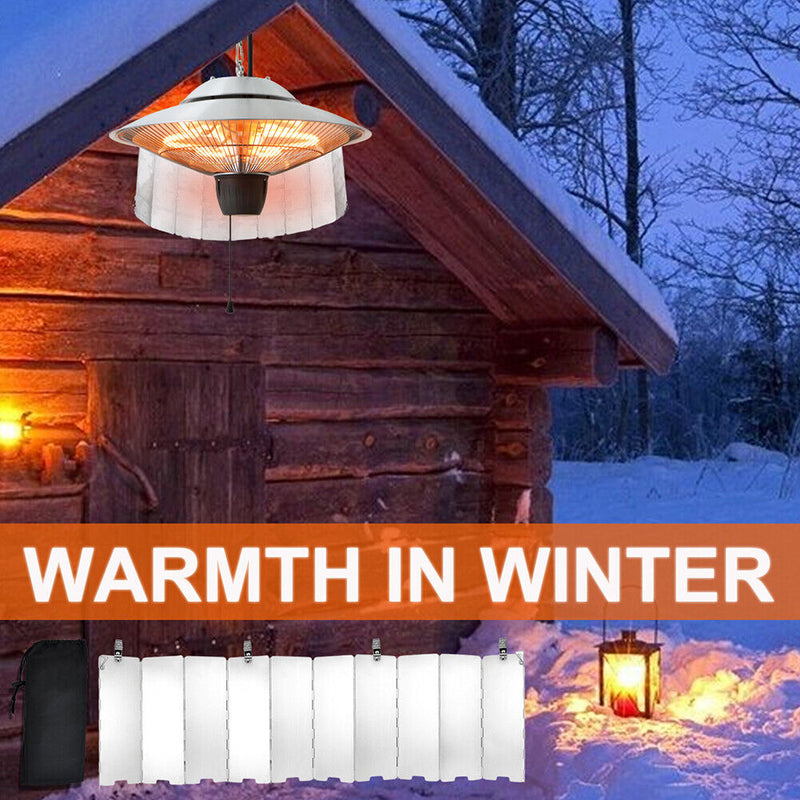 Patio Heater Reflector Outdoor Aluminum Propane Protection Reflector Shield
