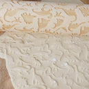Wood Dinosaur Embossing Engraved Rolling Pin for DIY Baking Cookies Noodle