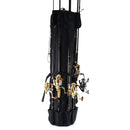 Fishing Rod Bag Oxford Cloth Reel Pole Tackle Storage Carrier Case (Black) Newly