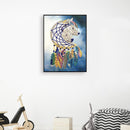 5D DIY Special Shaped Diamond Painting Wolf Embroidery Mosaic Kit Bedroom Decor
