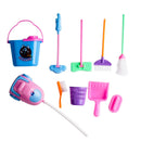 9X Childrens Kids Cleaning Sweeping Play Set Mop Broom Brush Dustpan Child hot.