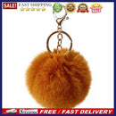 Key Ring Rabbit Hair Ball Pendant Fluffy Bag Charms Bunny Keychain for Women