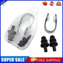 Anti-noise Waterproof Swimming Protective Earplugs + Nose Clip Kits (Black)