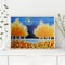 Frameless Oil Paint By Numbers DIY Ginkgo Trees Picture Craft Kit for Bedroom