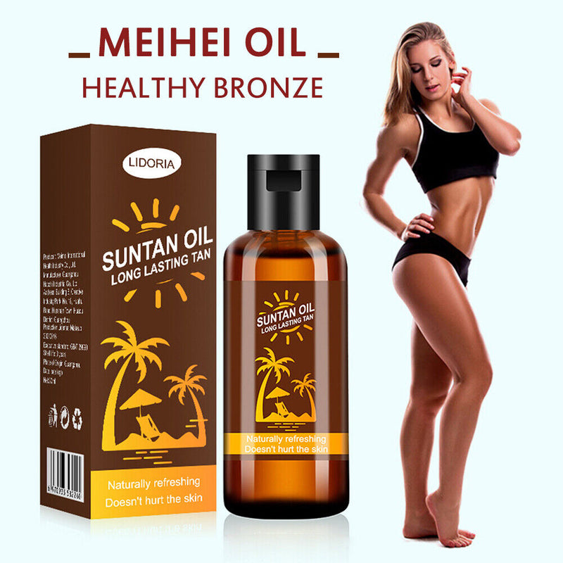 Tanning Lotion Oils Body Bronzer Self Tanning Suntan Sexy Solarium Beach Tan Oil