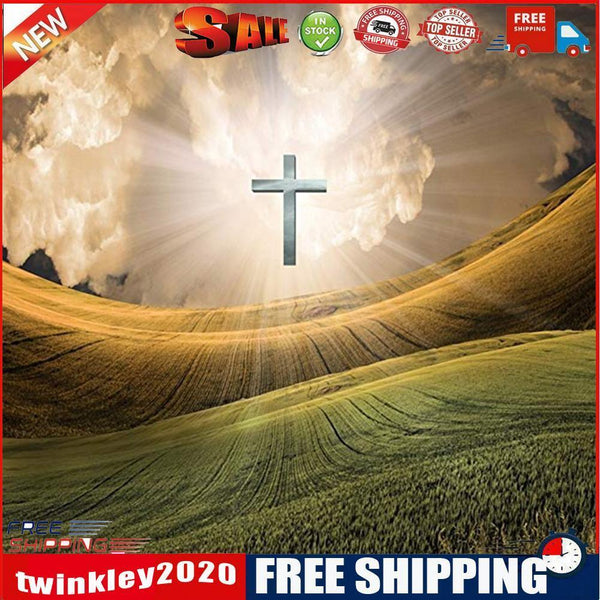 Diamond Painting Cross over Field Full Round Rhinestone Picture DIY 30x30cm