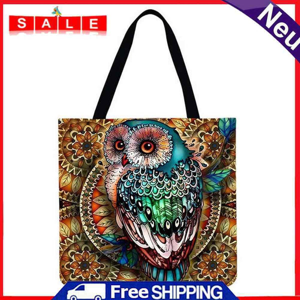 "The Dragon Good Owl" Printed Shopping Bag (40 x 40 cm)