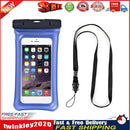 Transparent Waterproof Phone Case Swimming Floating Airbag Pouch (Blue) Newly