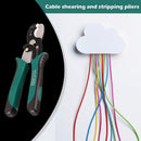 TUOSEN 8 inch Wire Stripper Cable Cutting Scissors Stripping Pliers Cutter Newly