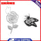 2pcs/set Silicone Transparent Seals Clear Stamps+Cutting Die for DIY Photo-26270