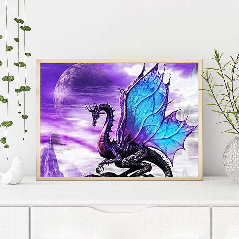 Dragon Frameless Picture Oil Paint By Numbers Hand Painted Picture for Home