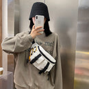 Unisex Street Casual Chest Belt Packs Canvas Fanny Bag Simple Crossbody Satch