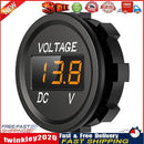 D1 Car Motorcycle DC 12-24V Digital Panel Voltmeter Voltage Meter (Orange) Newly