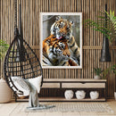 Handmade Static Animal 5D DIY Full Round Drill Drawing Kit Diamond Painting G