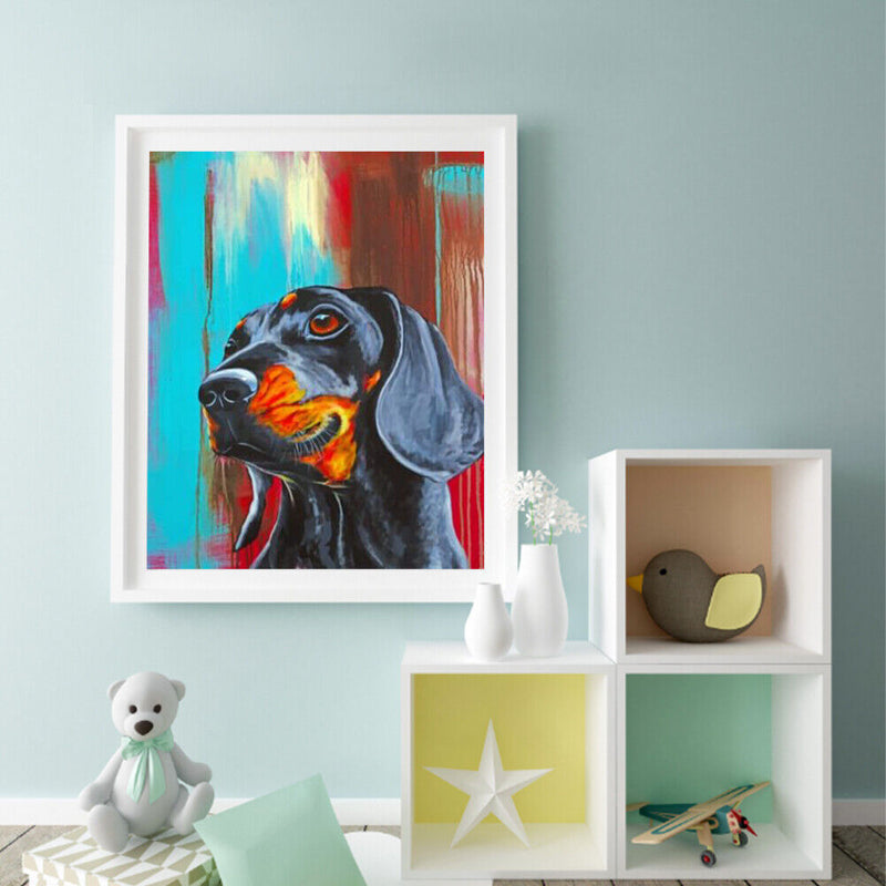 Animal Oil Paint By Numbers Kit DIY Acrylic Painting on Canvas Frameless Draw