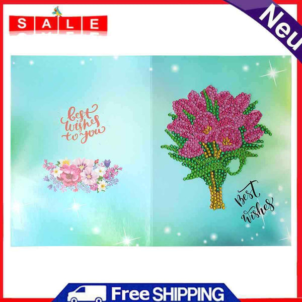 Special Drill Diamond Painting Christmas Card Kits Mosaic Greeting Cards Crafts