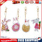 4pcs Mosaic Diamond Painting Keychain 5D DIY Rhinestone Keyring Kit (AA934)