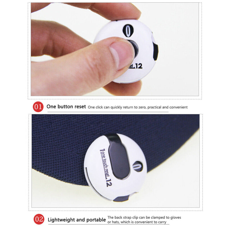 Golf Score Stroke Counter Up to 12 Strokes Golf Scorer Scoring Tools with C