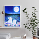 Digital Oil Paint By Numbers Animal Color Drawing Modern Canvas Art