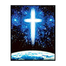 11CT Full Cross Stitch Shining Cross Stamped DIY Embroidery Kits Cotton Thread