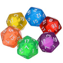 For TRPG DND Polyhedral Glitter D20 Dices Game Accessory Dice Set Iidescent