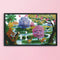 Landscape DIY Cross Stitch 14CT Stamped Cotton Embroidery Kits Crafts Needlew