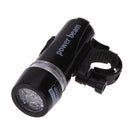 2 Modes Waterproof 5 LED Bicycle Light Front Lamp Torch Bike Flashlight