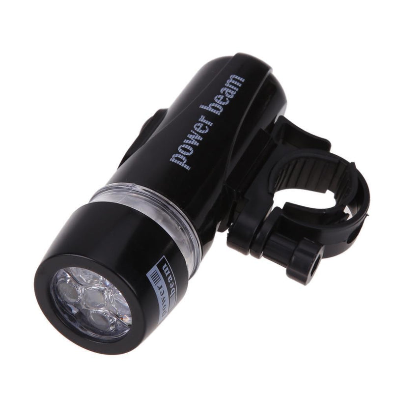 2 Modes Waterproof 5 LED Bicycle Light Front Lamp Torch Bike Flashlight