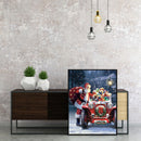 Diamond Painting Christmas Santa Prensents Car Full Round Drill Picture Kit