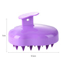 Silicone Hair Washing Comb Scalp Head Massager Hair Cleaning Tool (Purple) Newly