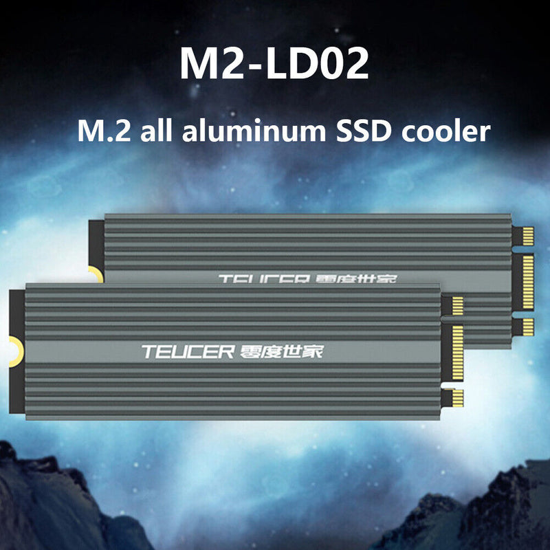TEUCER M2-LD02 M.2 SSD Heat Sink 9mm M2 2280 Solid State Hard Disk Heat Radiator