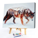 Painting By Numbers Kit DIY Wolf Canvas Oil Wall Art Picture for Living Room