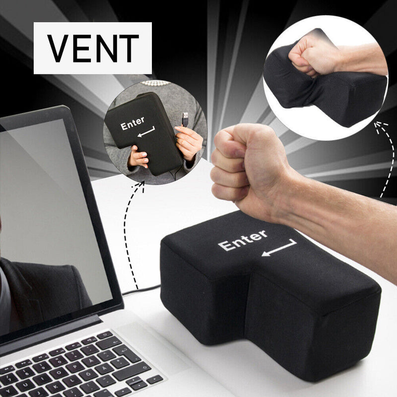 Anti Stress Computer Button Office USB Enter Key Vent Pillows Soft Nap Pillow