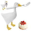 Cute Goose Duck Magnetic Key Holder Mini Key Storage Rack Garden Statues Decor.