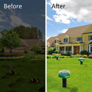 2x Solar Ultrasonic Mouse Mole Pest Rodent Repeller for Outdoor Yard Garden