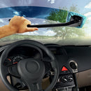 Microfiber Long Handle Window Cleaning Brush Windshield Cleaner (Lake Blue)
