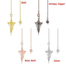 Copper Dowsing Healing Pyramid Pendule Reiki Reiki Pendulum Pendant Amulet