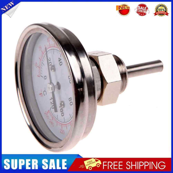 1/2"Stainless Steel Thermometer for a Moonshine Still Condenser or Brew Pot