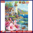 5D DIY Diamond Painting Full Drill Seaside House Embroidery Picture Mosaic