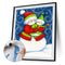 Snowman Oil Paint by Numbers Hand Painted Frameless Picture Home Wall Ornament