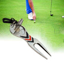 Golf Green Repair Tool Ball Marker Putting Fork Groove Cleaner M8U1 Pitch S7Q4