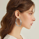 Fashion Hoop Earrings Large Big Circle Hoops Stud Earring Women Ladies Jeweller&