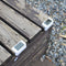 4x Waterproof Solar Deck Step Wall Lights Stairs Fence Lamps (White Light) Newly