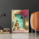 Diamond Painting Cross Stitch Craft Sunny Doorway Needlework Home Wall Decor