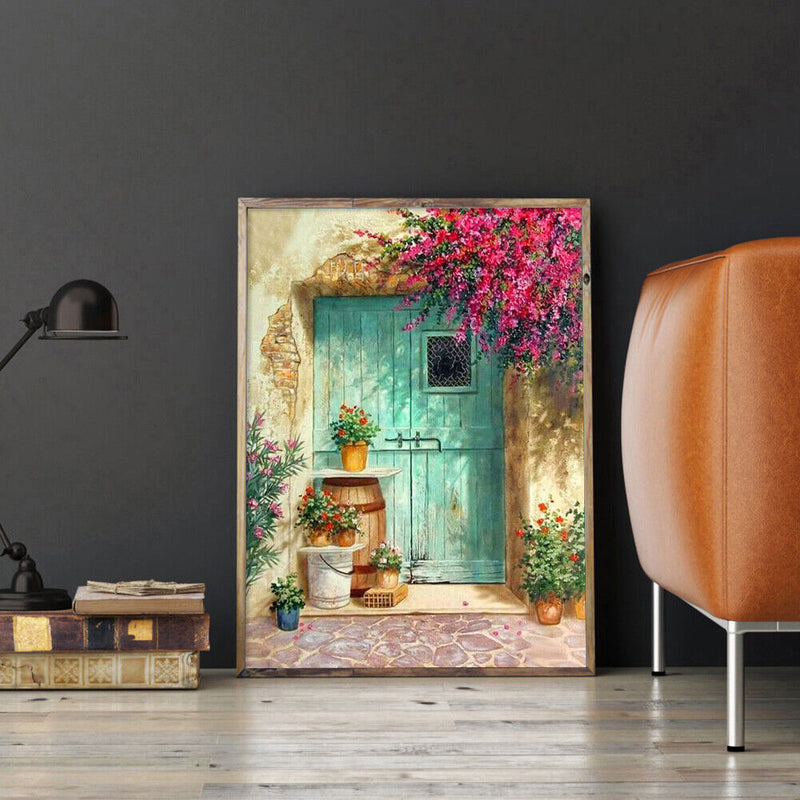Diamond Painting Cross Stitch Craft Sunny Doorway Needlework Home Wall Decor