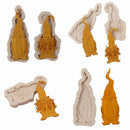 Gnome Casting Mould Keychain Crafting Santa Claus Mold Gnomish Pendants Making
