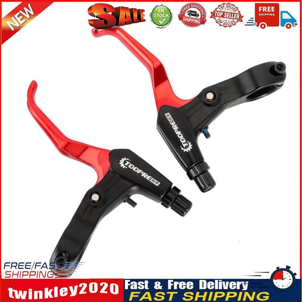 TOOPRE 1 Pair MTB Bike Brake Handle Lever Aluminum Alloy Clutch Grip (Red) Newly