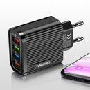 4 Port USB Mobile Wall Charger 3.1A Power Charge Adapter for Smart Phone Tablet