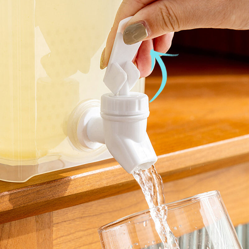 Drink Dispenser Leak-Proof Spigot Clear Storage with Filter Screen ( Green)